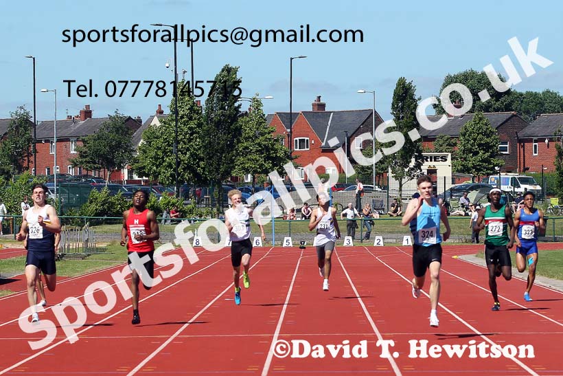 Mens under-20s 400 metres, 2021 Northern Senior and Under-20s Champs., Leigh. Photo: David T. Hewitson/Sports for All Pics